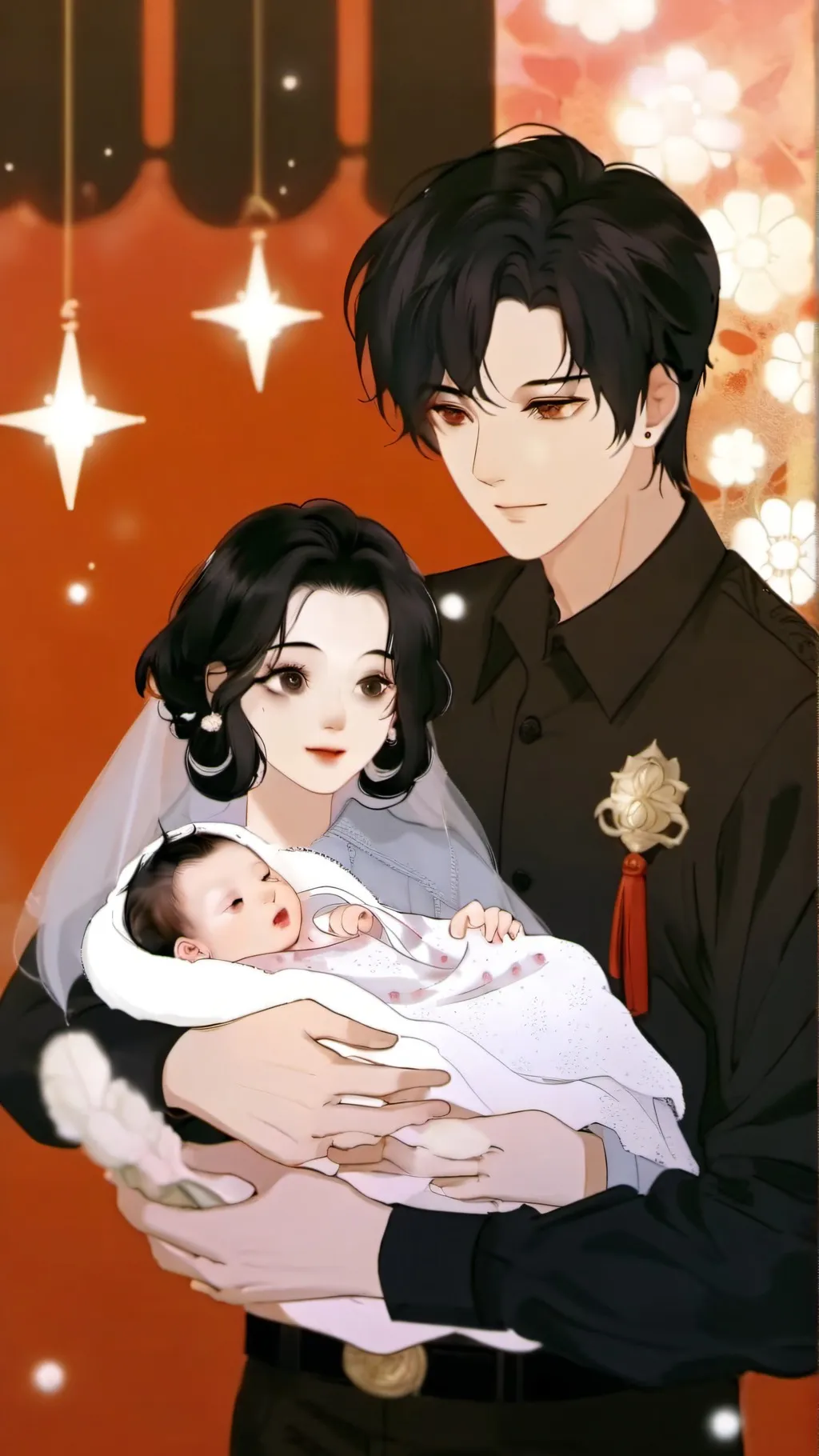 ai character: Newborn background