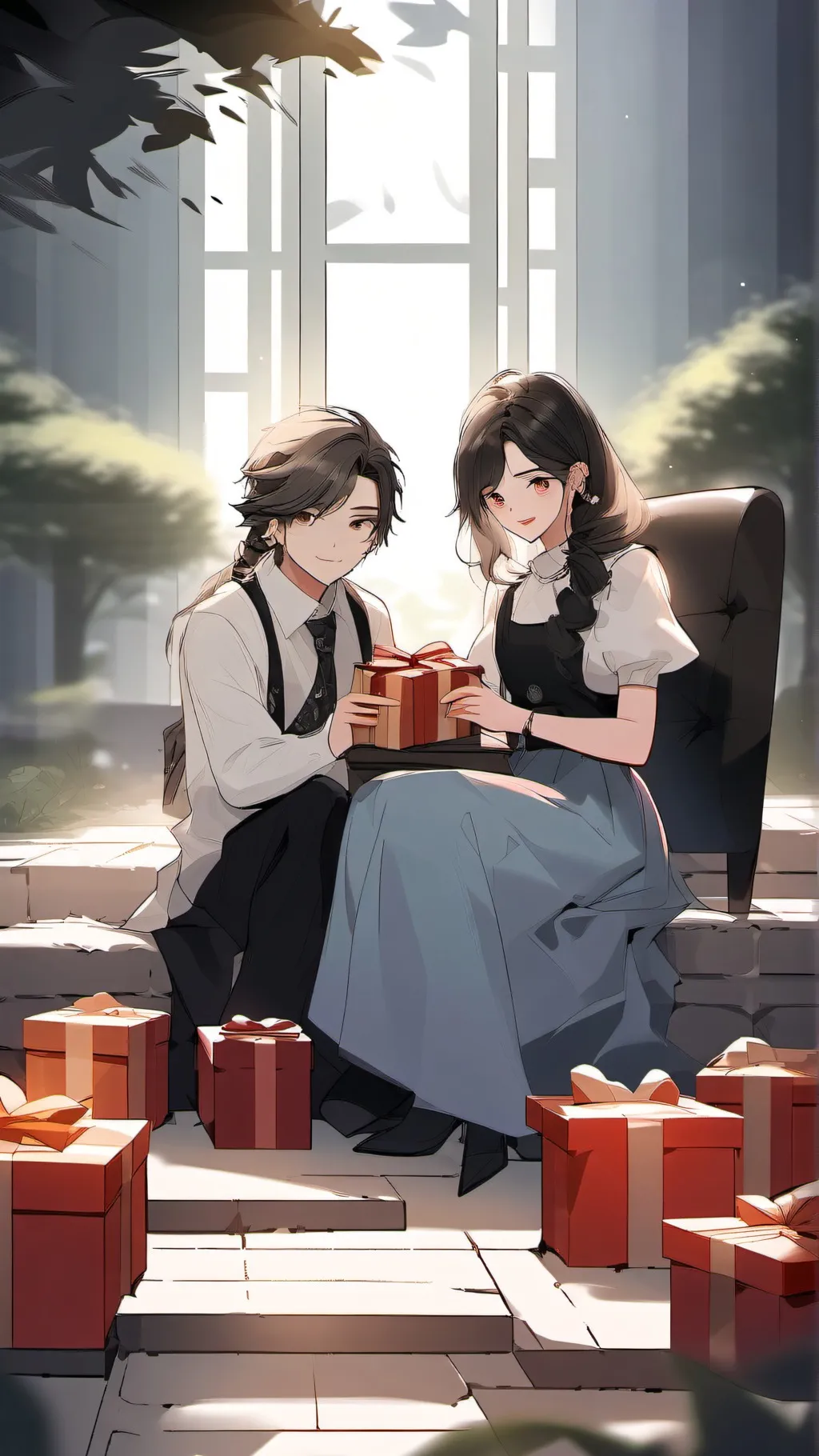 ai character: IS CHRISTMAS 🎄  background