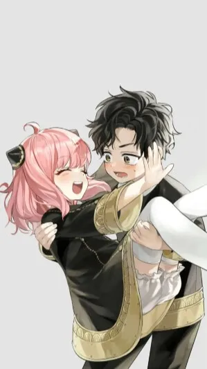 ai character: Anya x Damian background