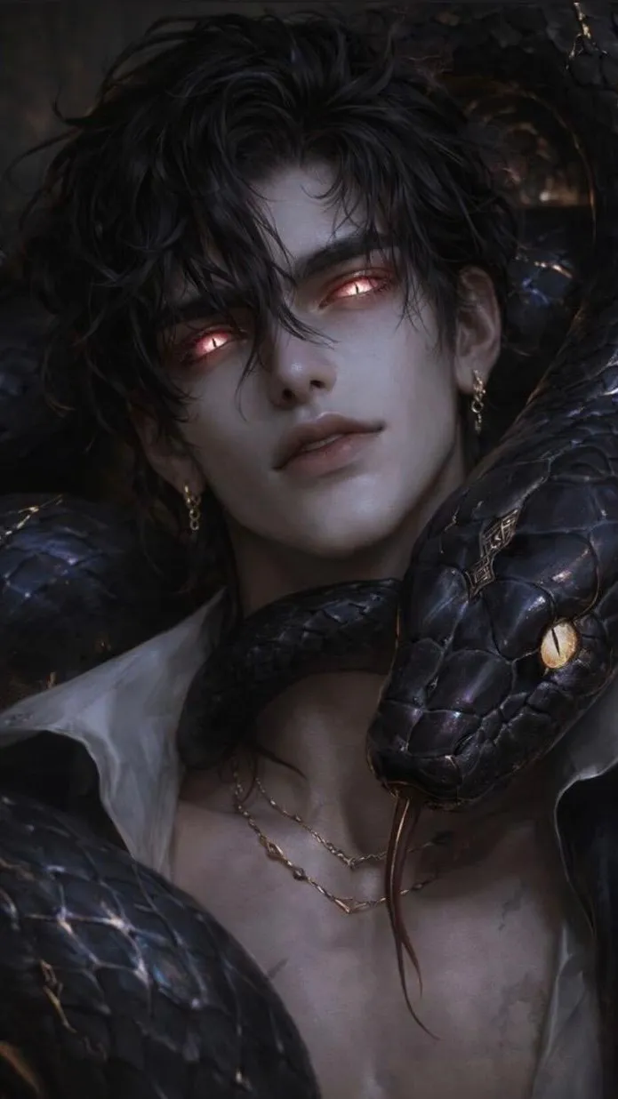 ai character: Xander Black background