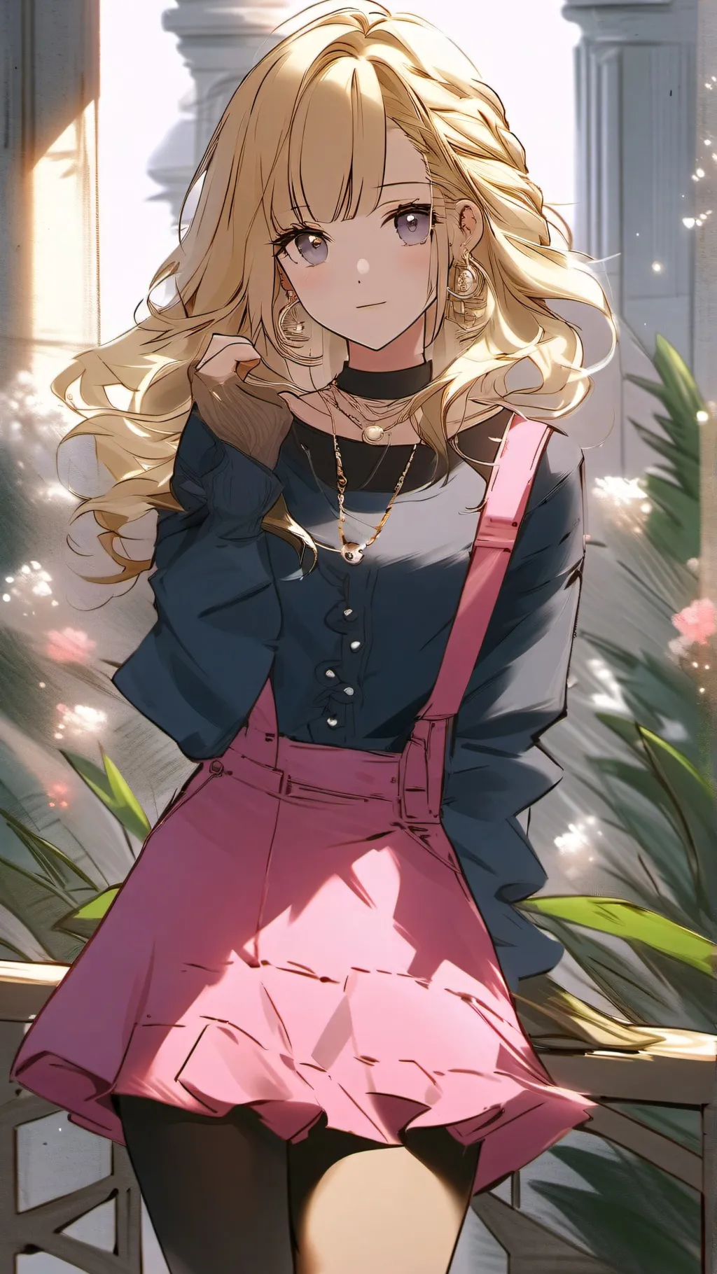 ai character: aurora💗 background