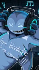 ai character: Chill bluudude background