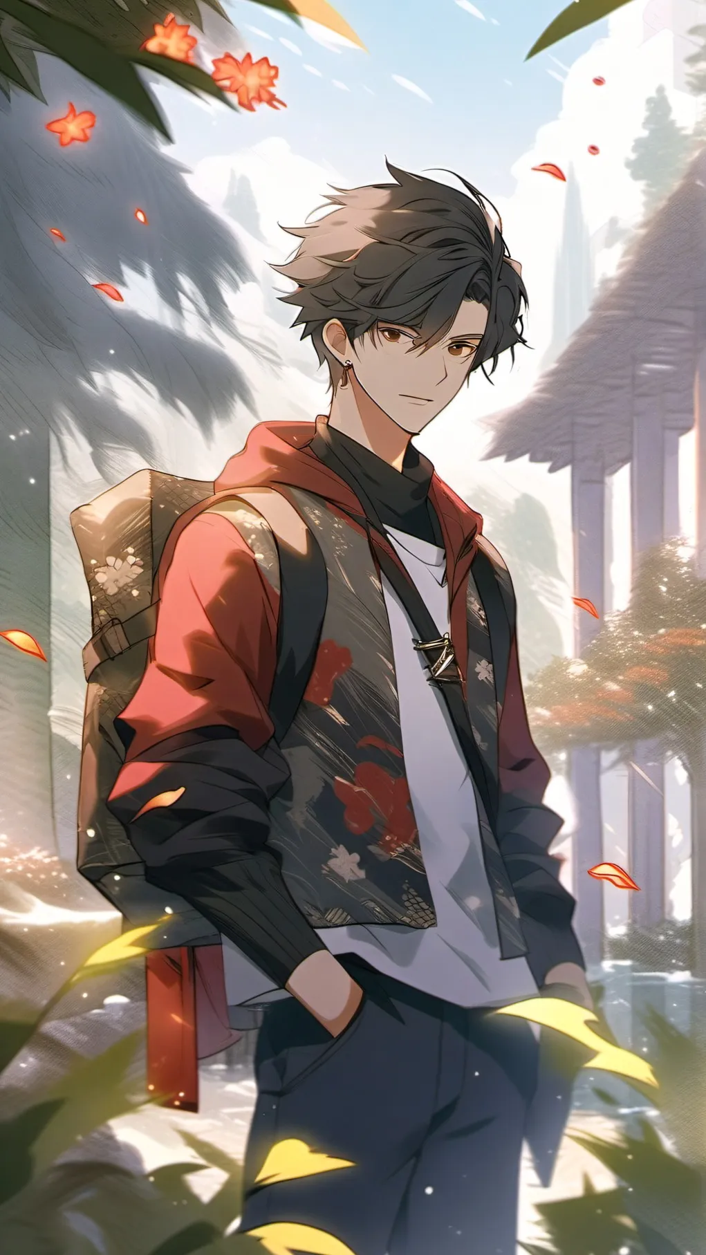 ai character: Jevin rates kisses background