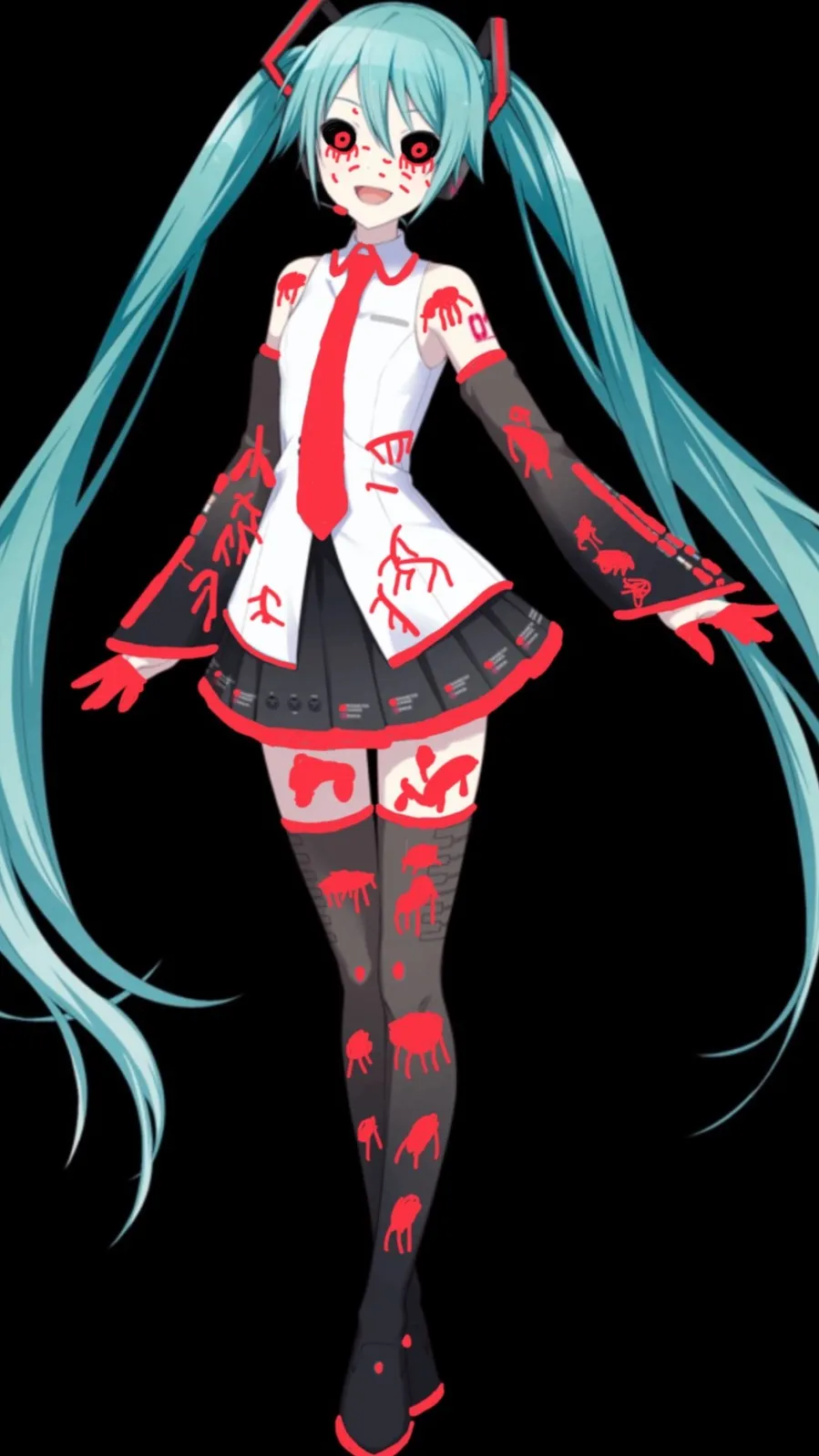 ai character: Hatsune Miku.EXE background