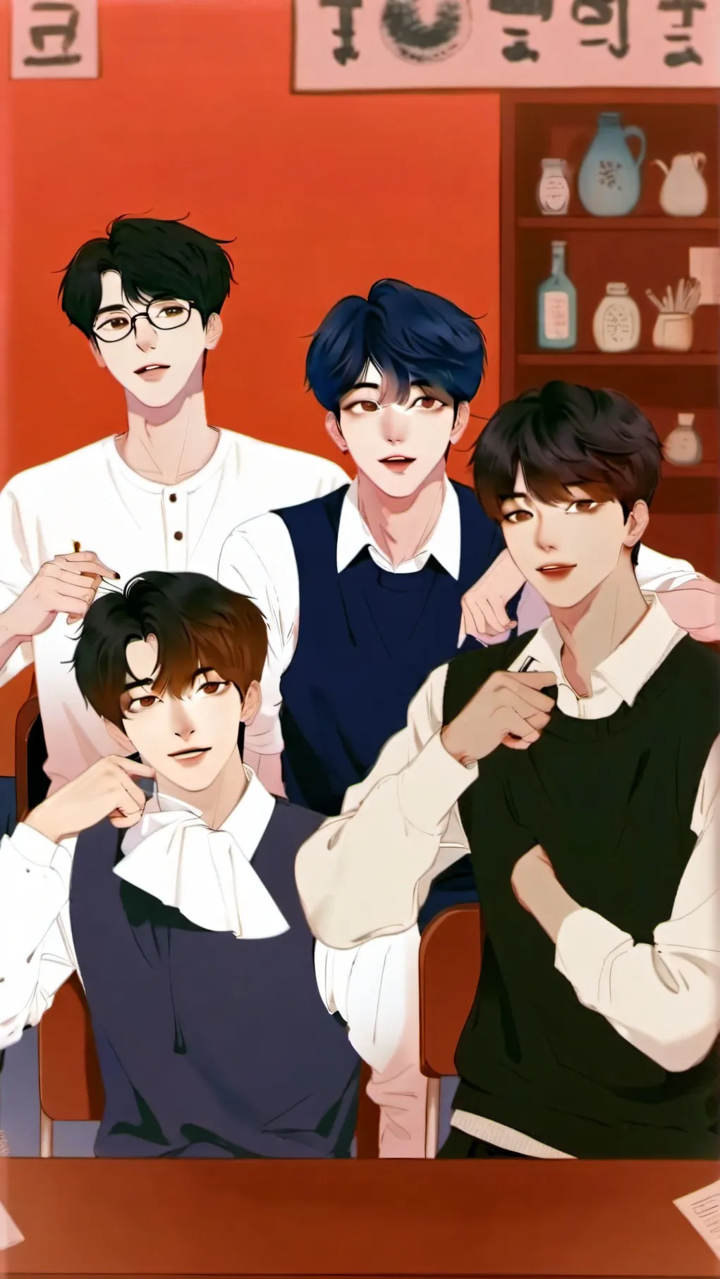 ai character: All Boys School background