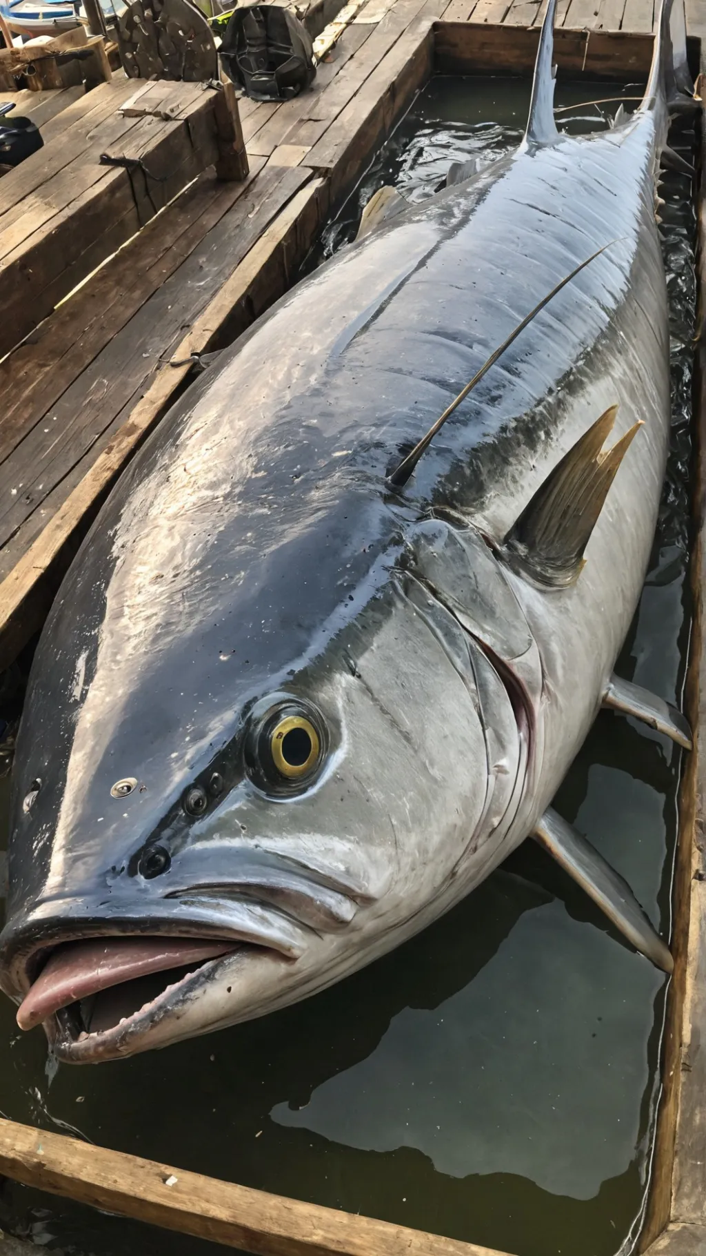 ai character: Mr. Fish Guy  background