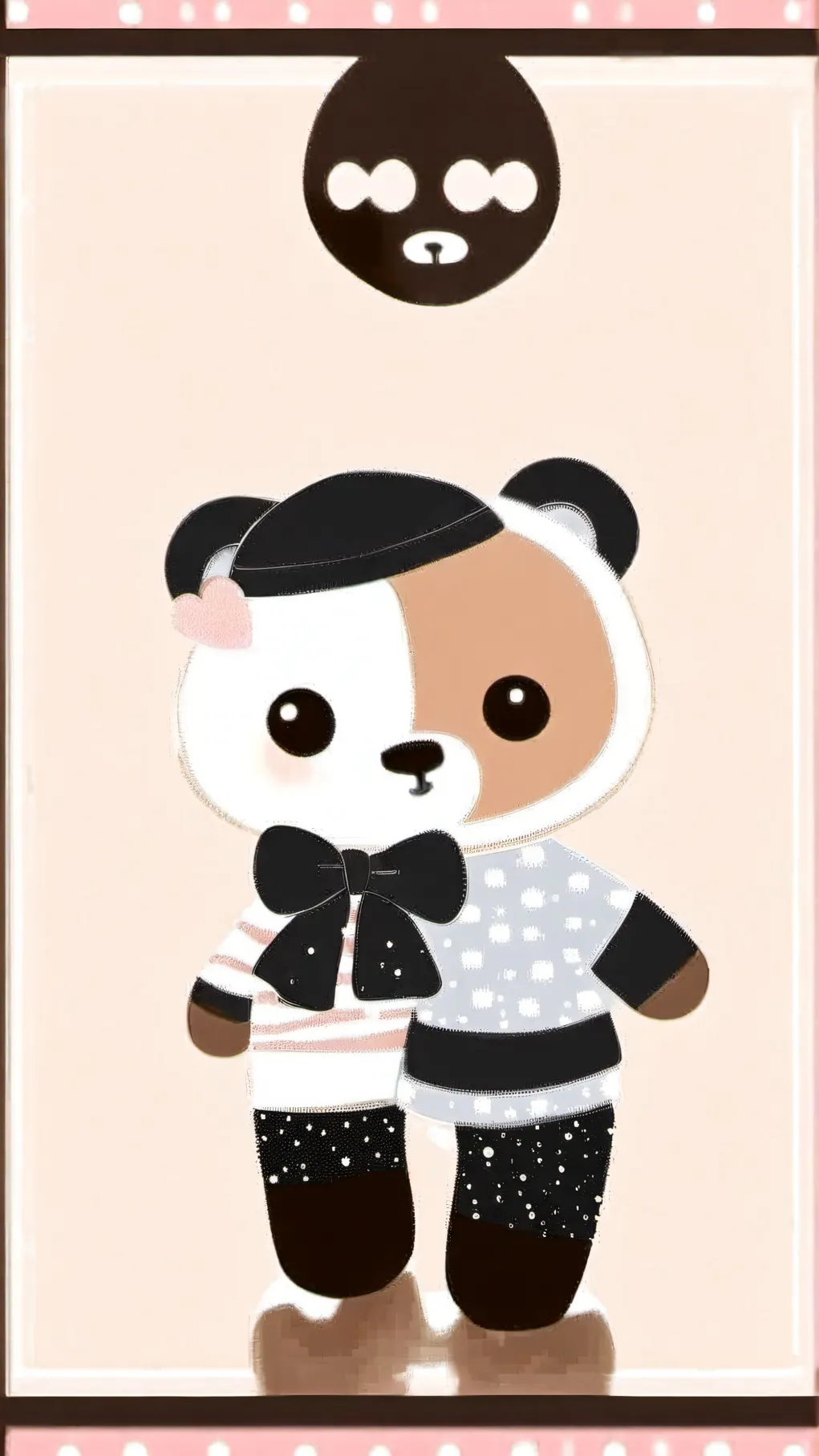 ai character: Cutie bear background