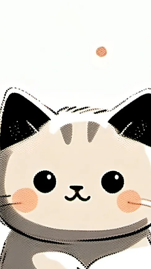 ai character: Cute cat😺 background