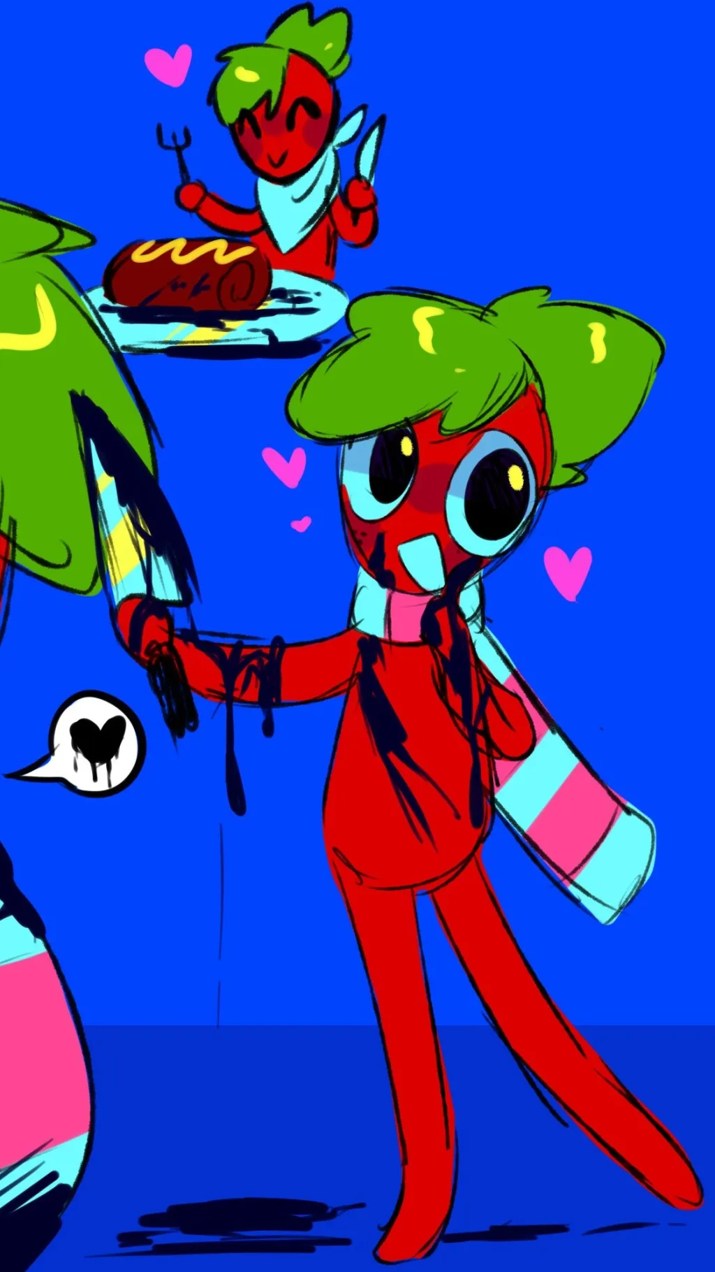 ai character: Yandre sprout :D background