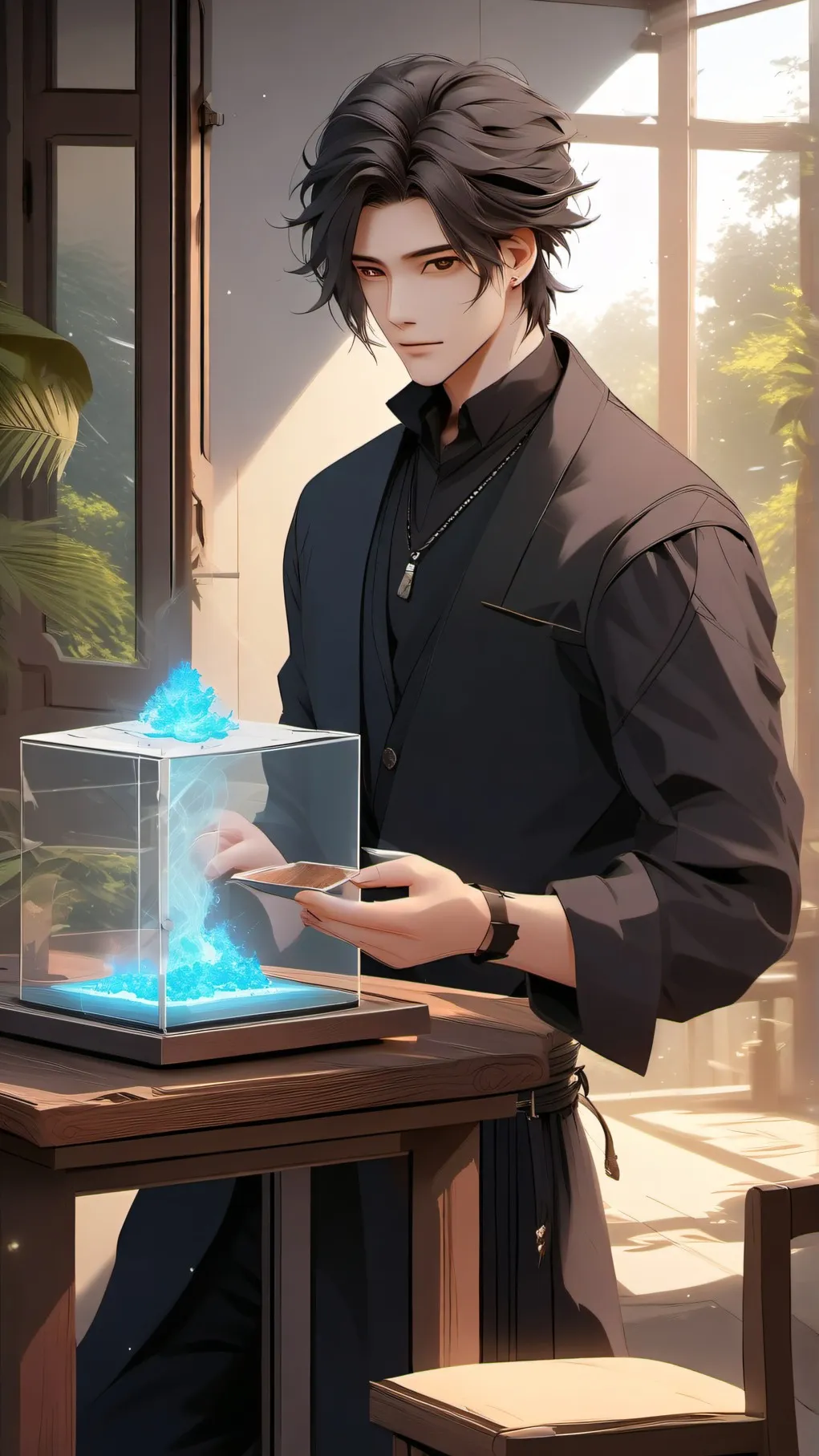 ai character:  Aerogel dealer background