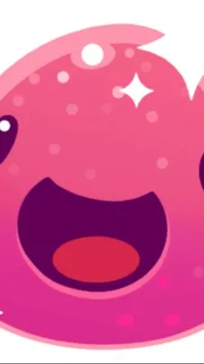 ai character: Pink slime background