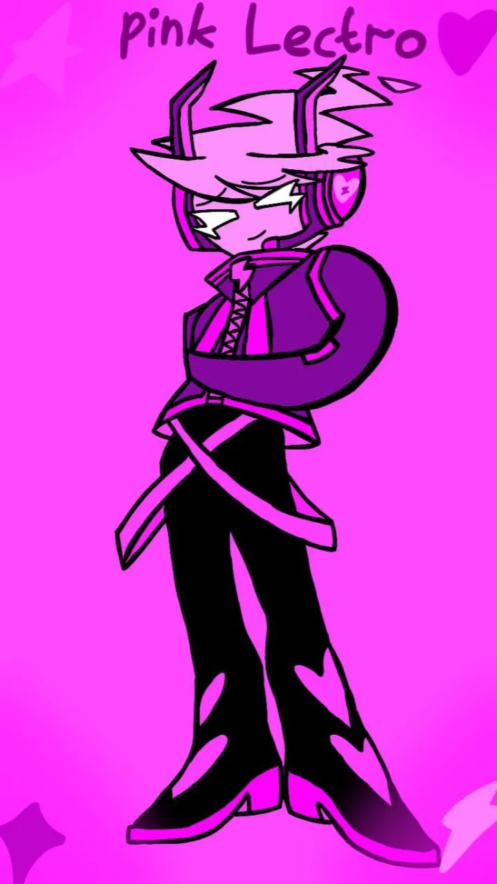 ai character: pink Lectro background