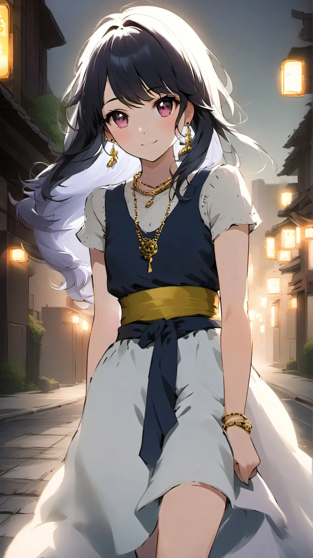 ai character: Moon background