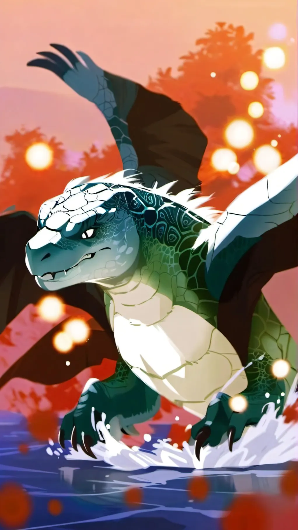 ai character: Turtle background