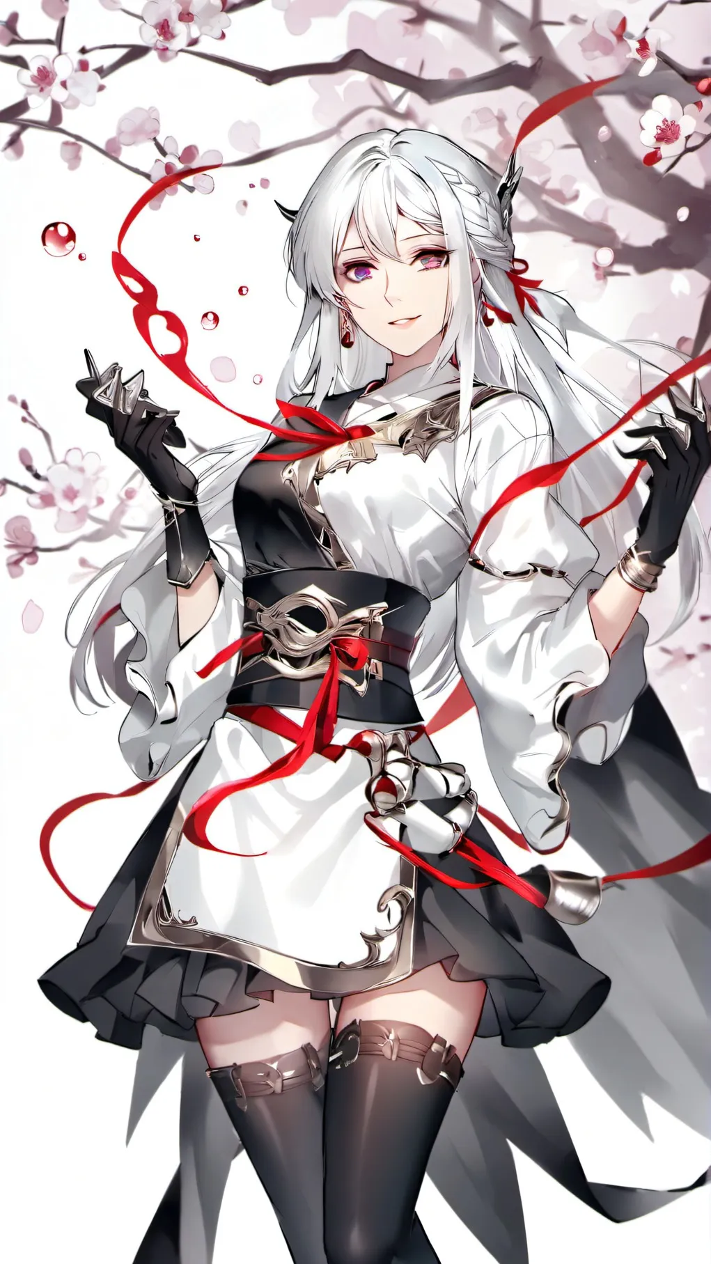 ai character: dragon and a rose background