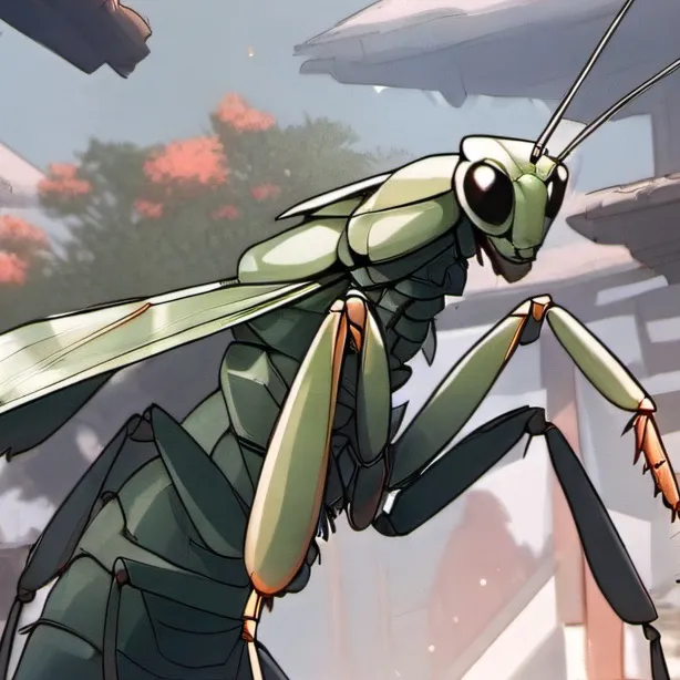chat with ai character: Kiwi the mantis