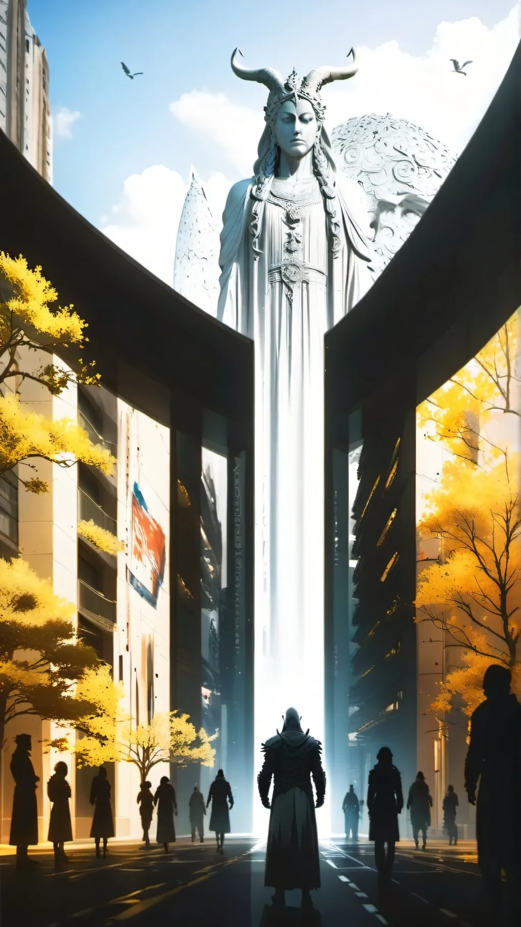 ai character: Hybrid Modernity background