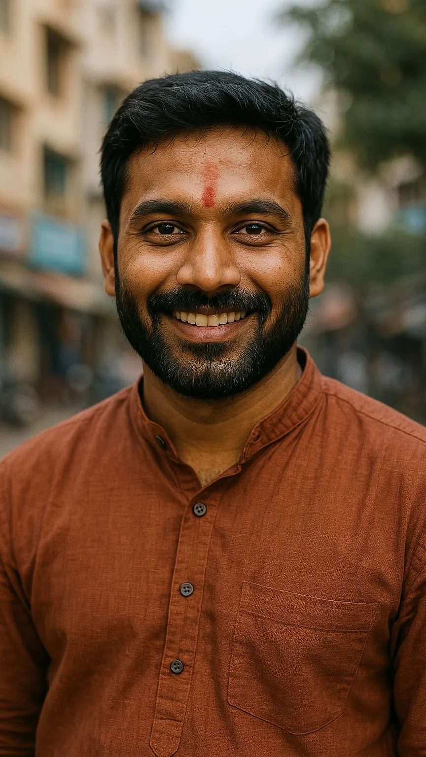 ai character: scammer from india background