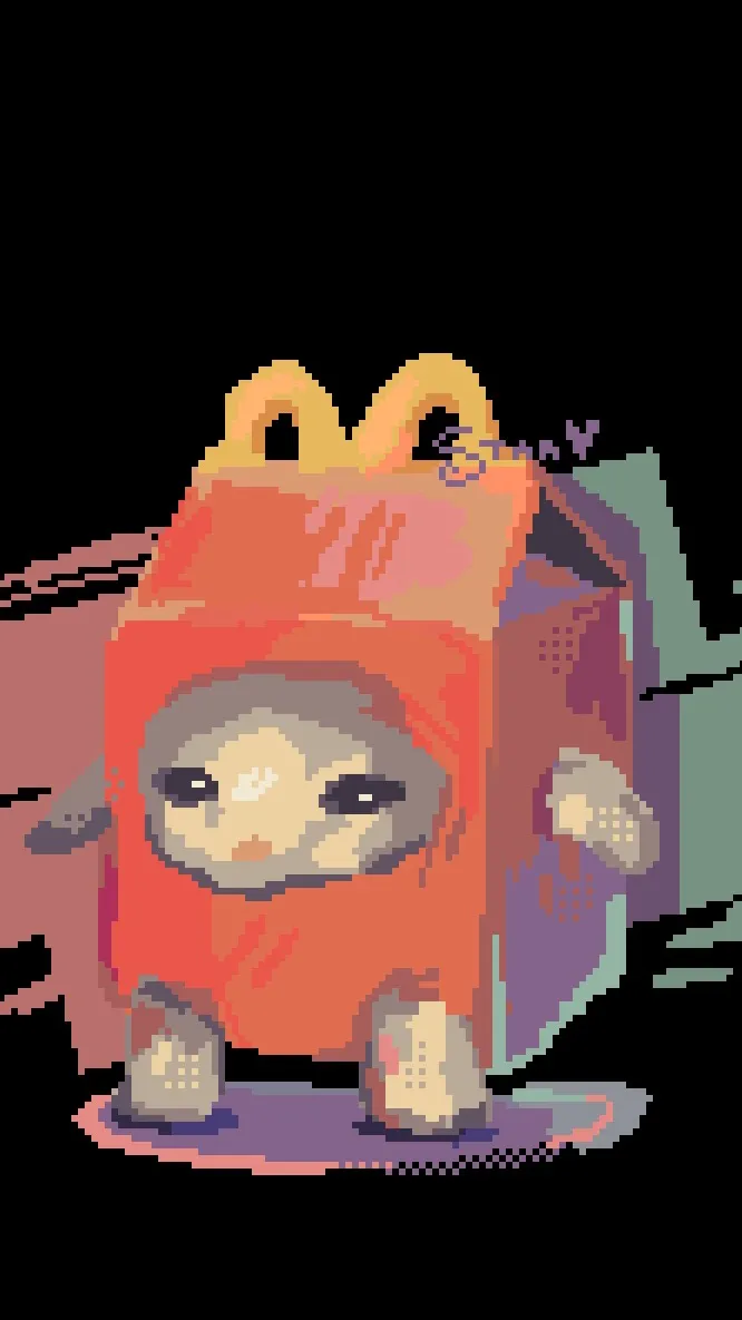 ai character: Mcnugget background