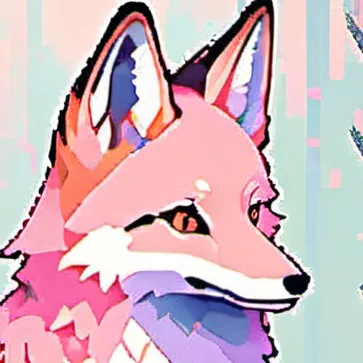 chat with ai character: Pink fox