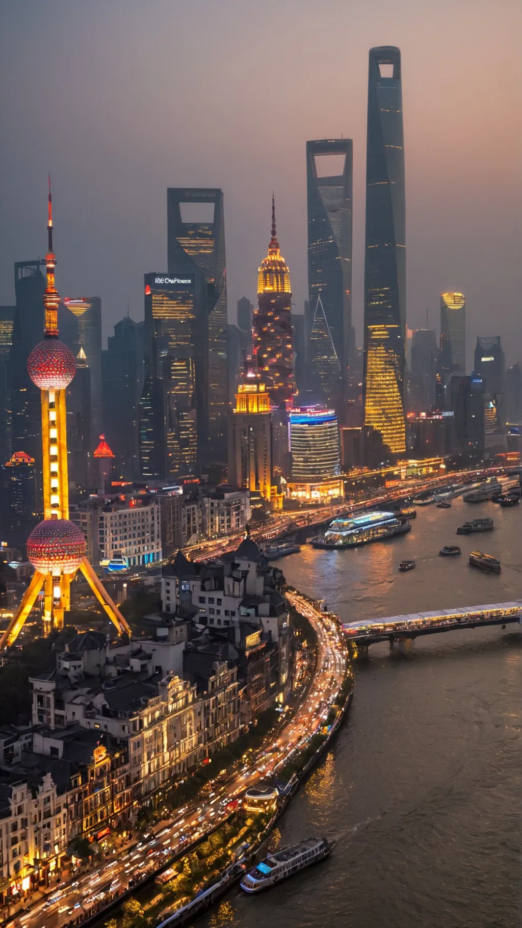 ai character: Shanghai background