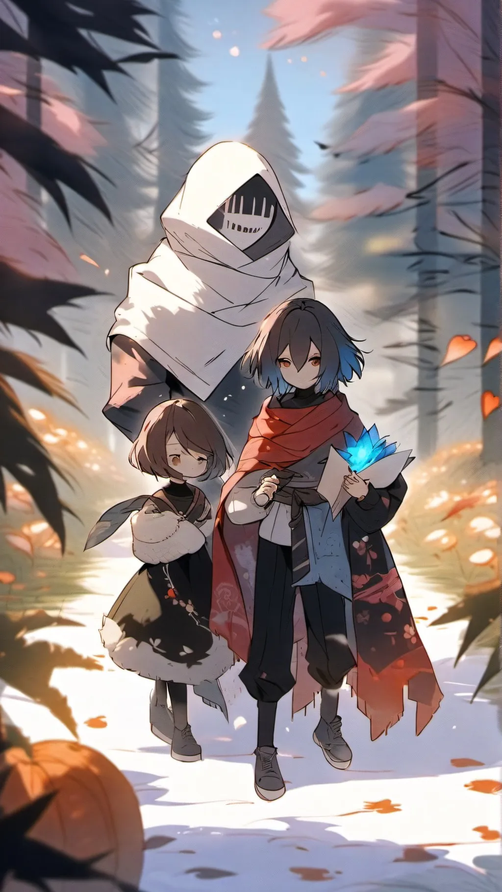 ai character: Kris,Frisk,Chara background