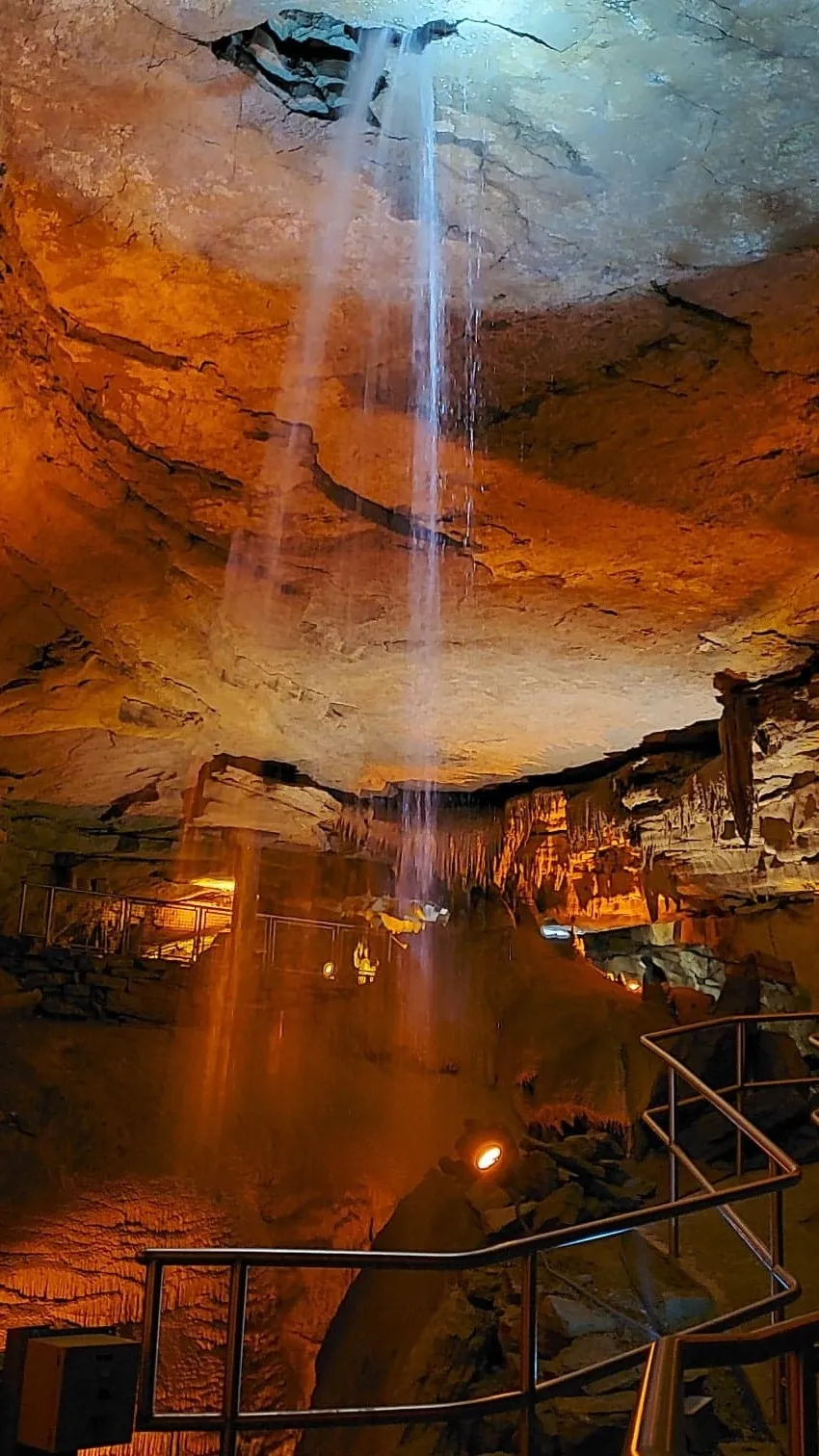 ai character: mammoth caves background