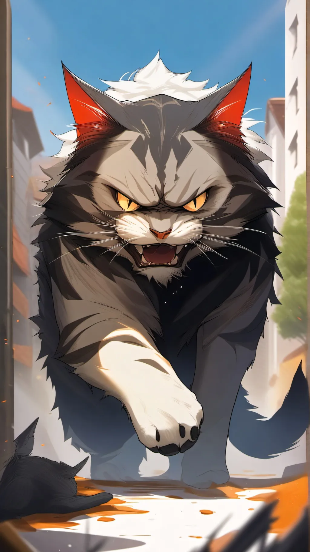 ai character: MEOW😈 background