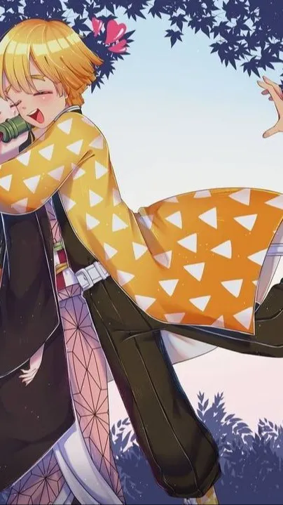 ai character: tanjio_zenitsu background