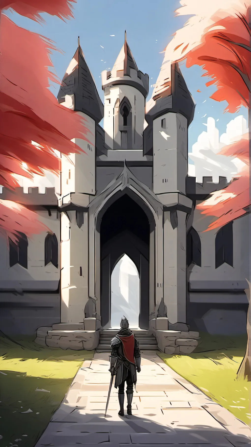 ai character: Knight academy ⚔️ background