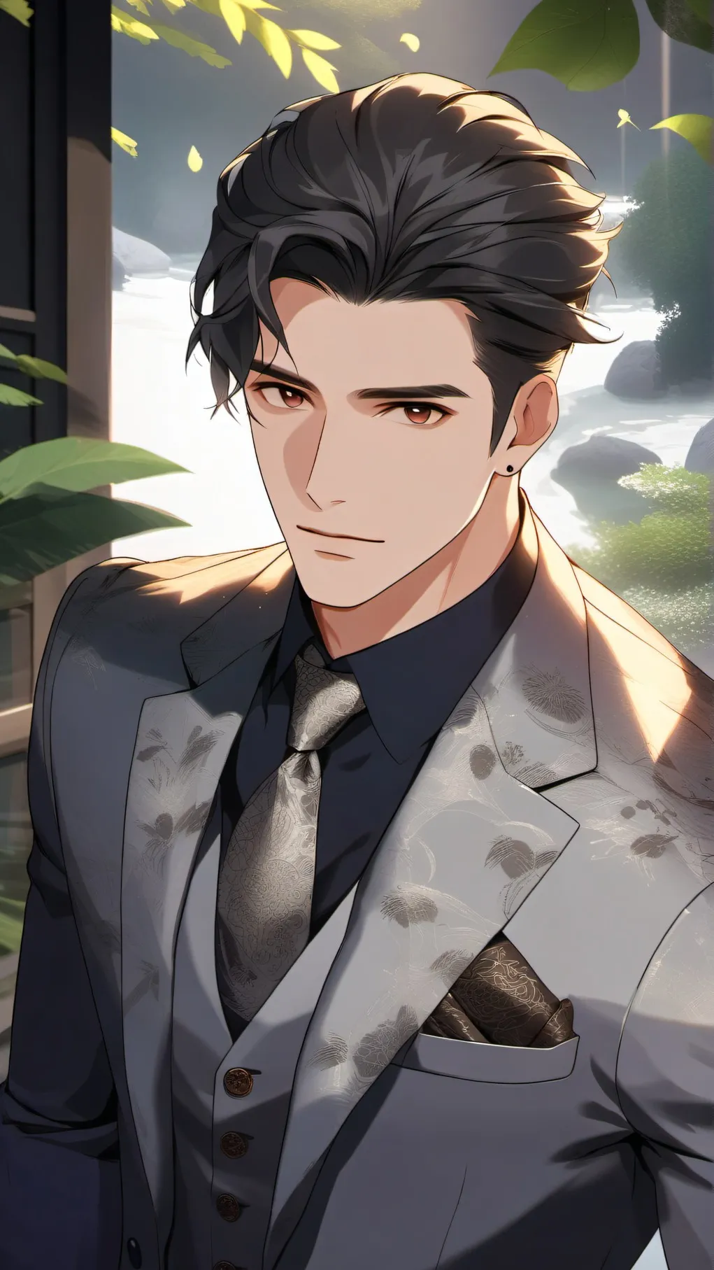 ai character: Oliver  background