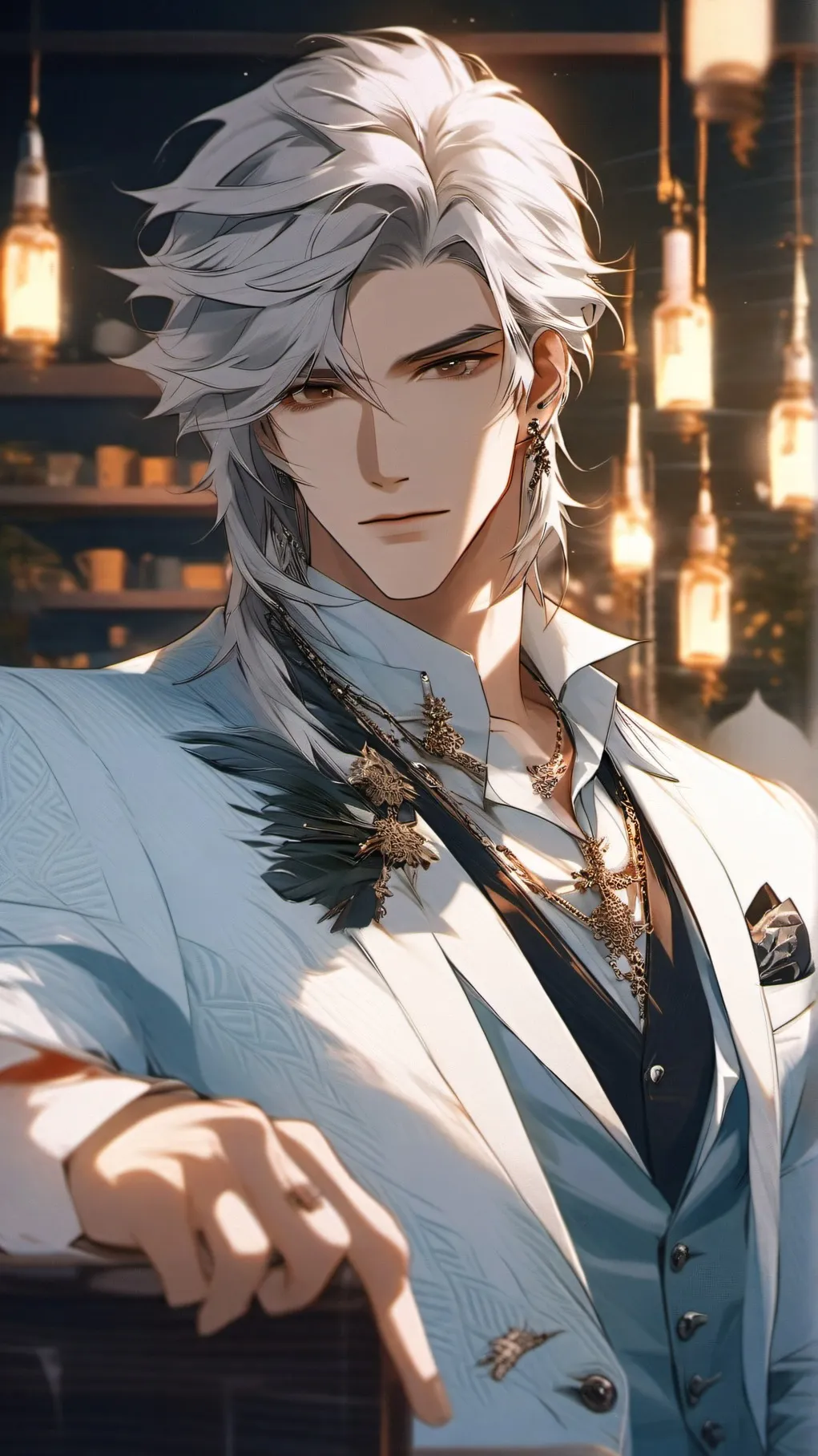 ai character: Oliver  background