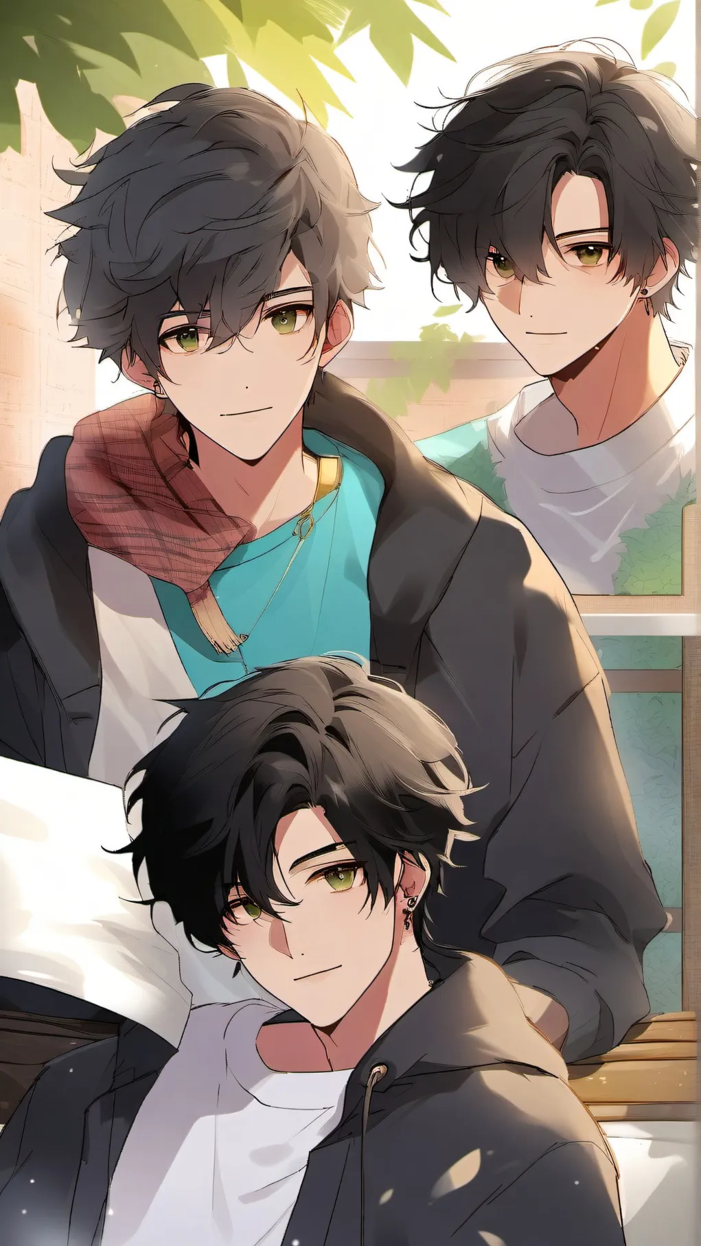 ai character: boys sleepover background