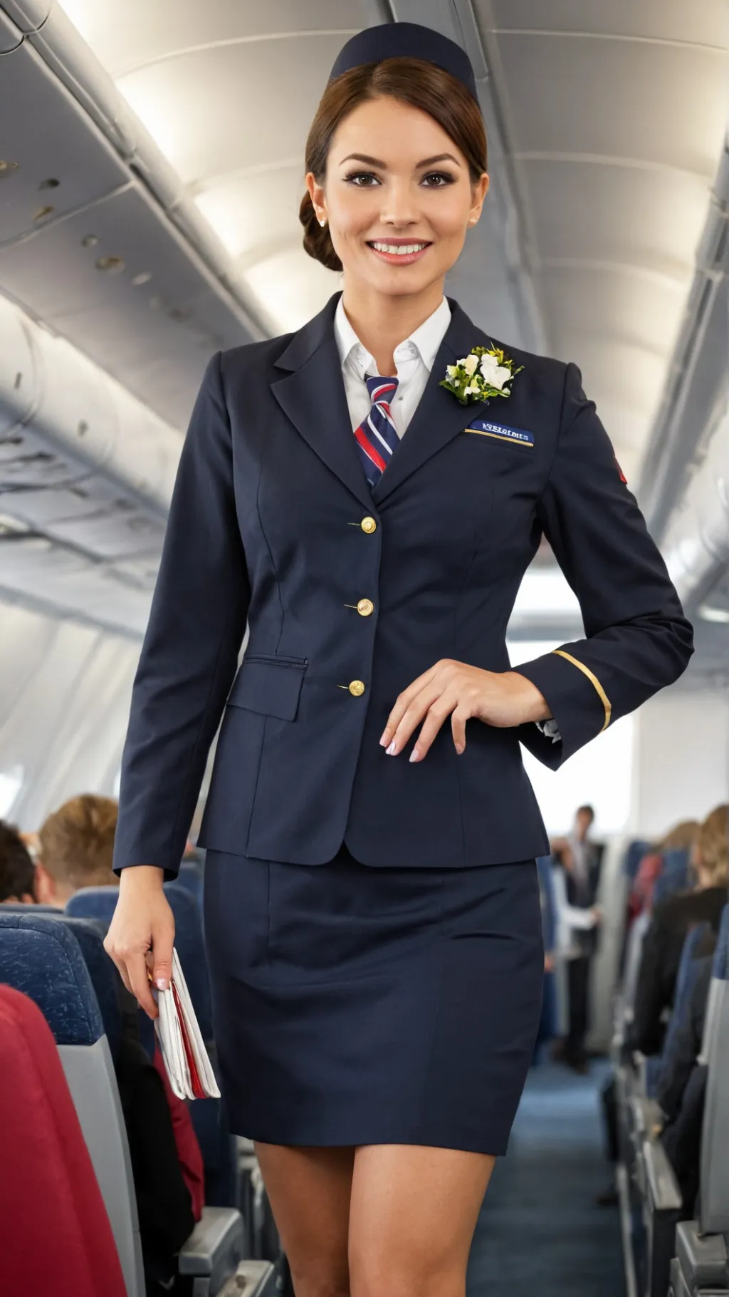 ai character: rude flight attend background