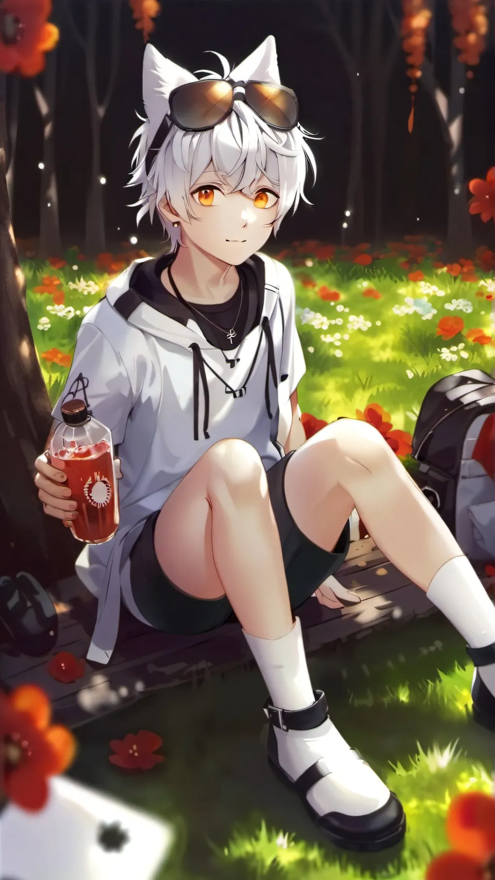 ai character: kid hide and seek background