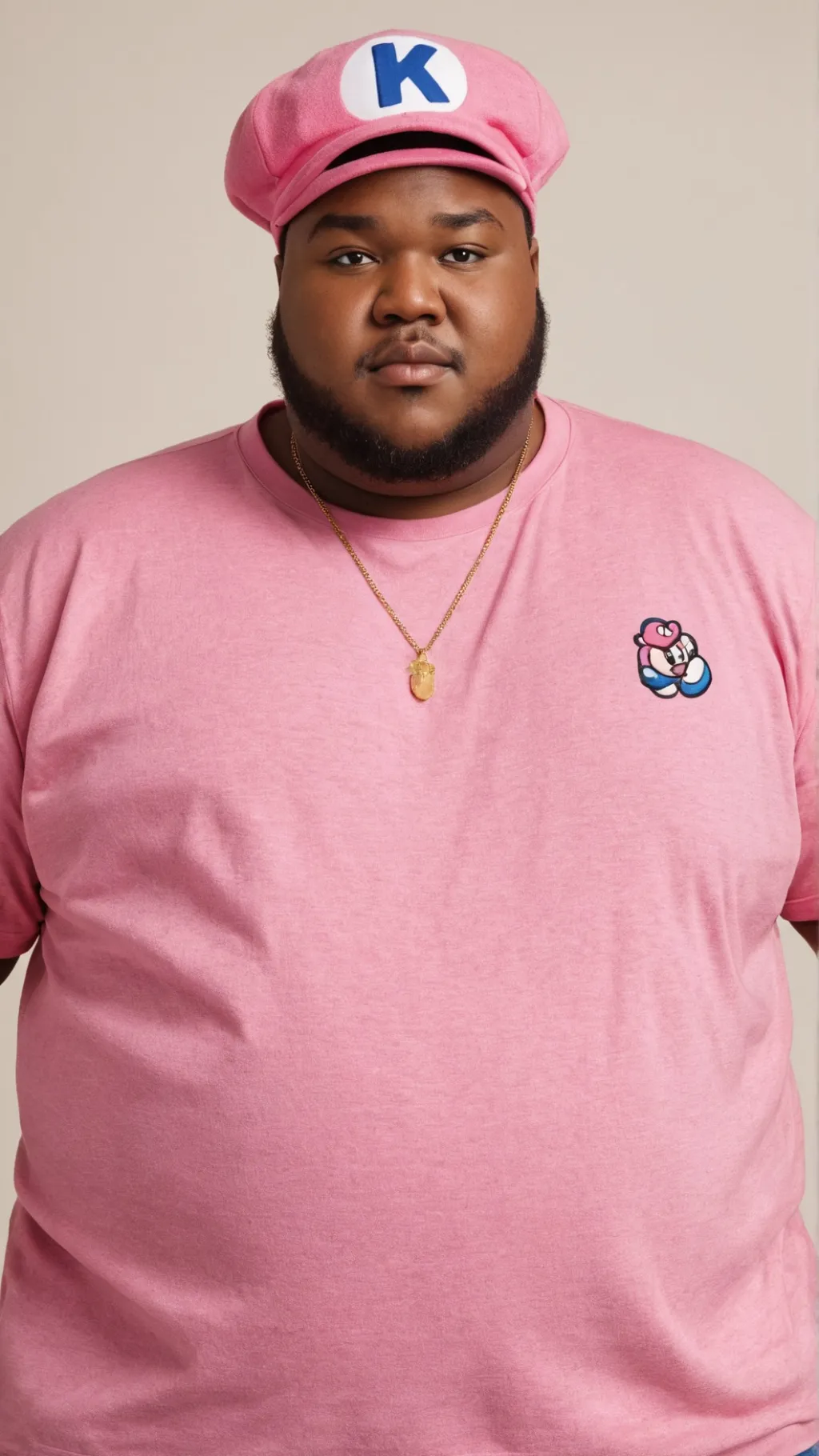 ai character: fat guy background