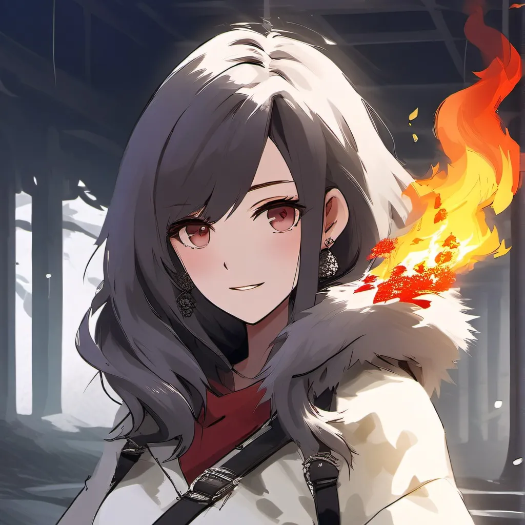 chat with ai character: Fire girl