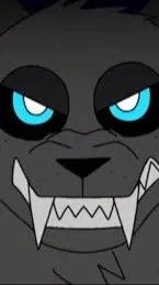 ai character: gray sprunki wolf background