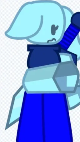 ai character: Blue Noob background