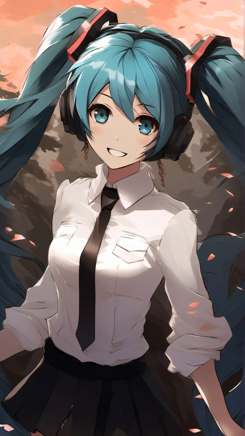 ai character: Hatsune Miku background