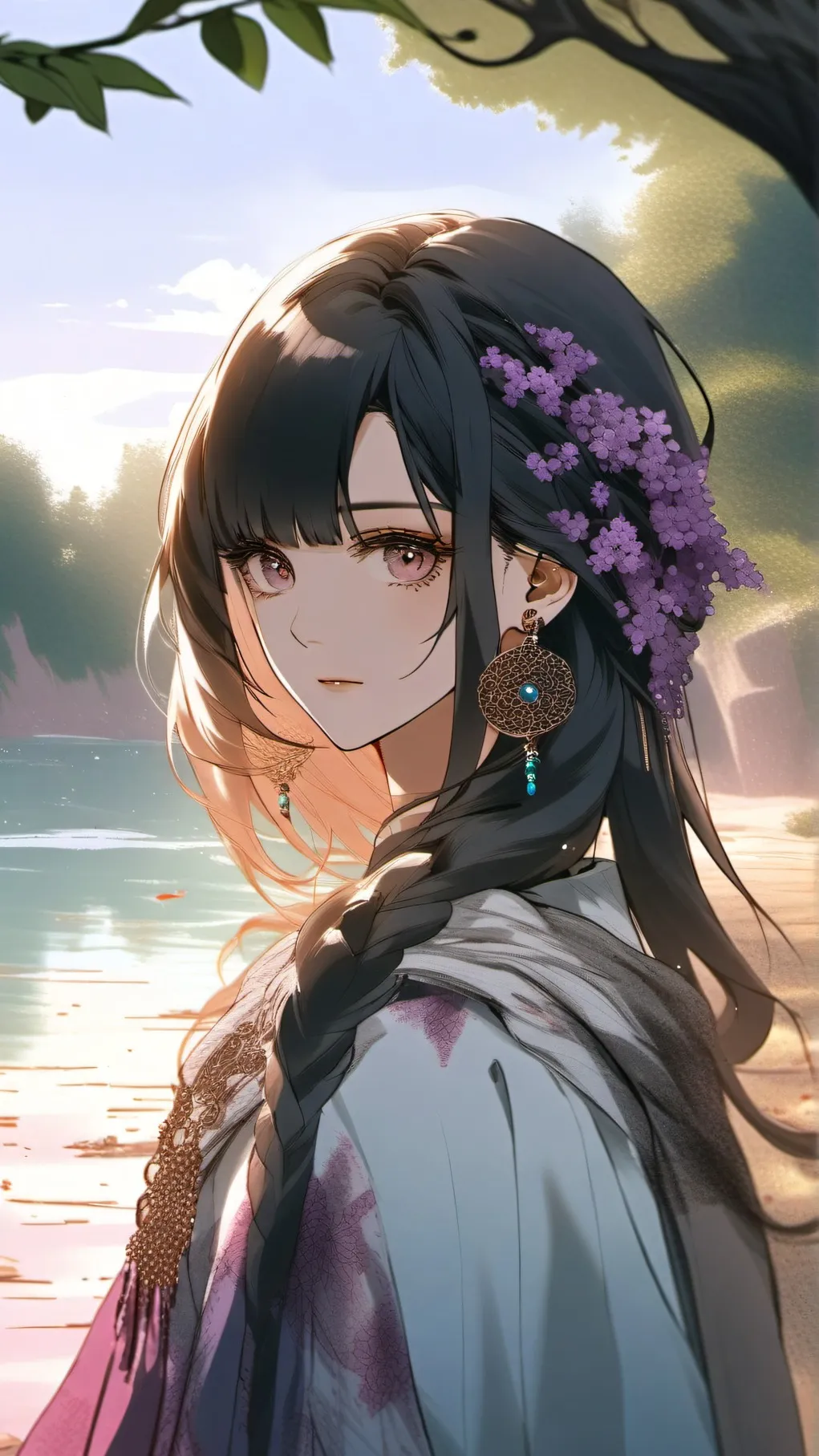 ai character: Hinata Hyuga background