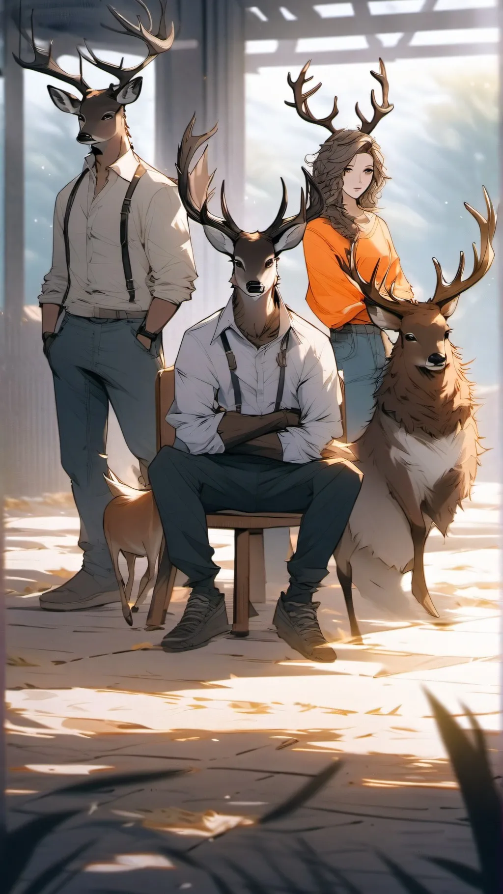 ai character: Deer malino family background