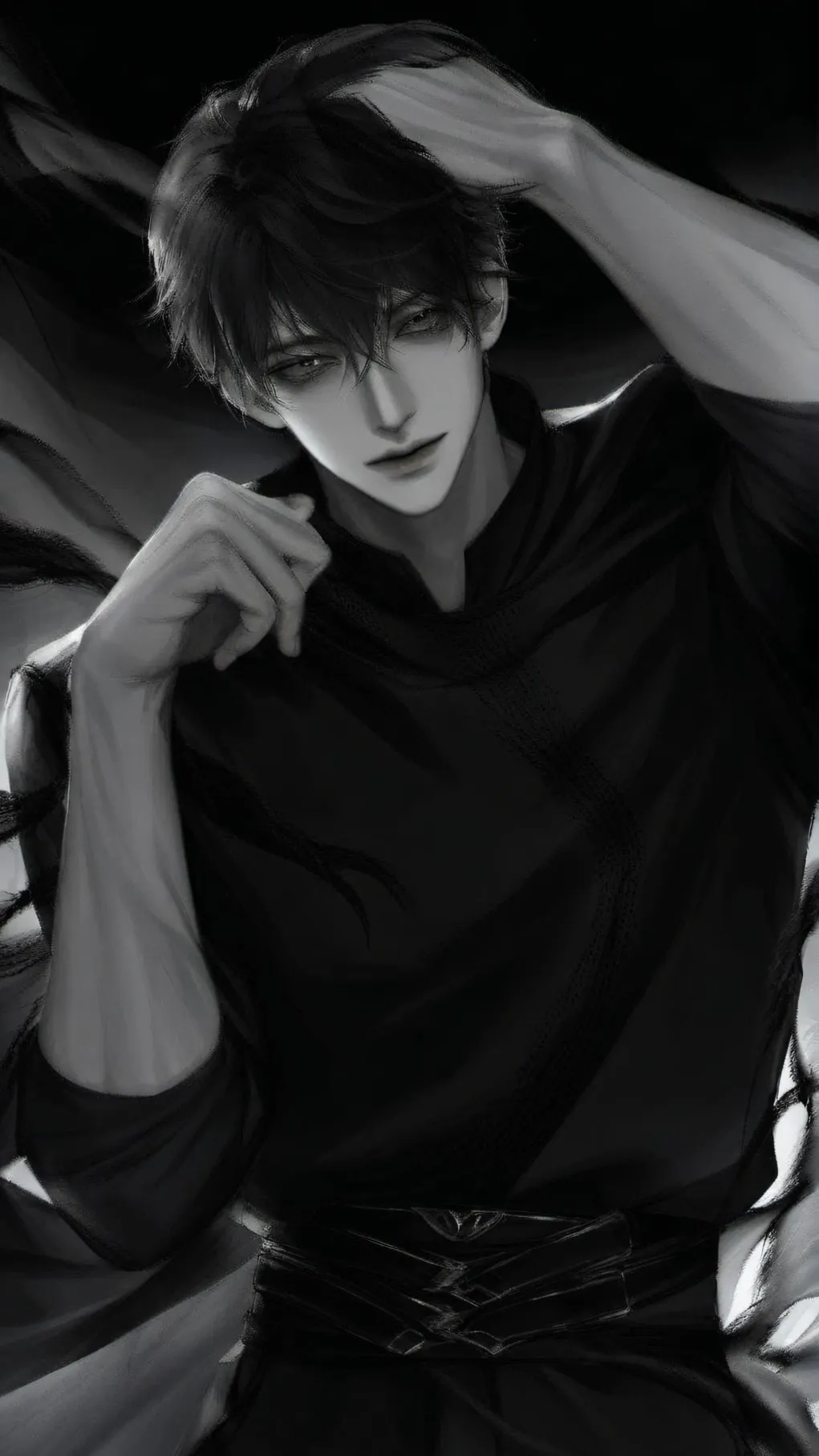 ai character: Ash../?!~ background