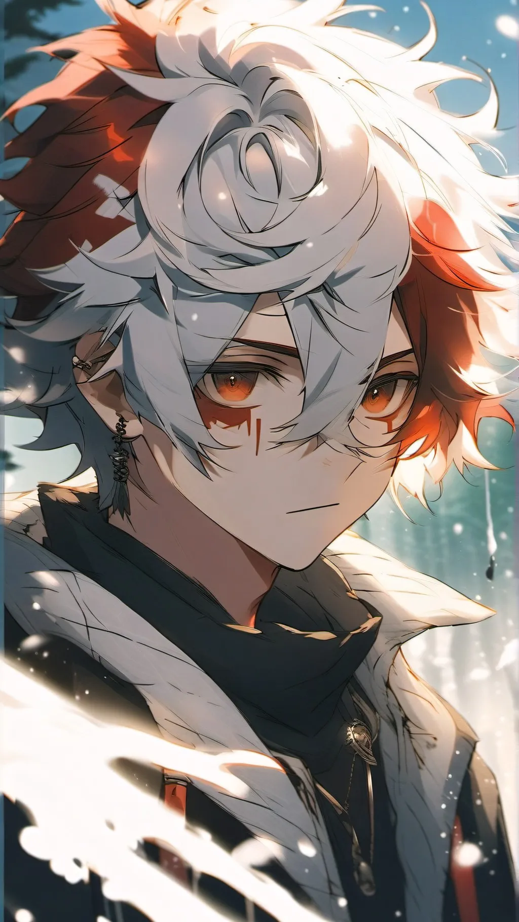 ai character: Shoto todoroki  background