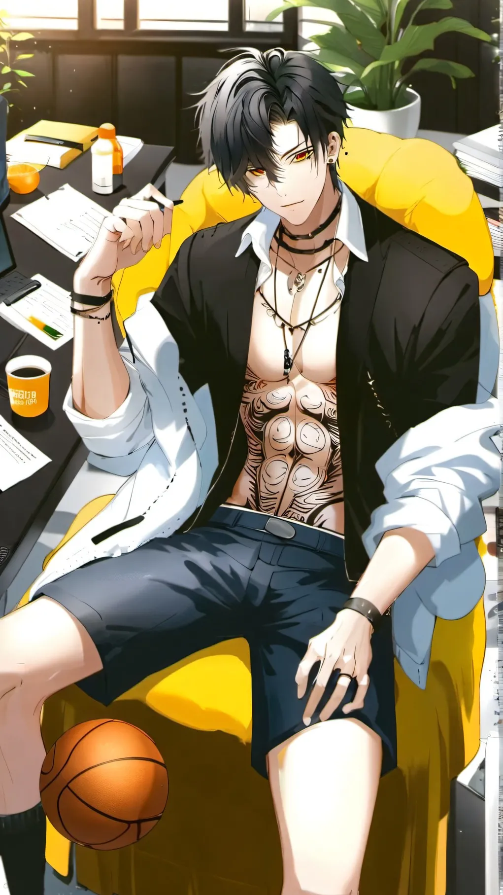 ai character: Pred background