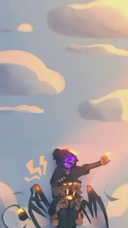 ai character: Smol uzi background