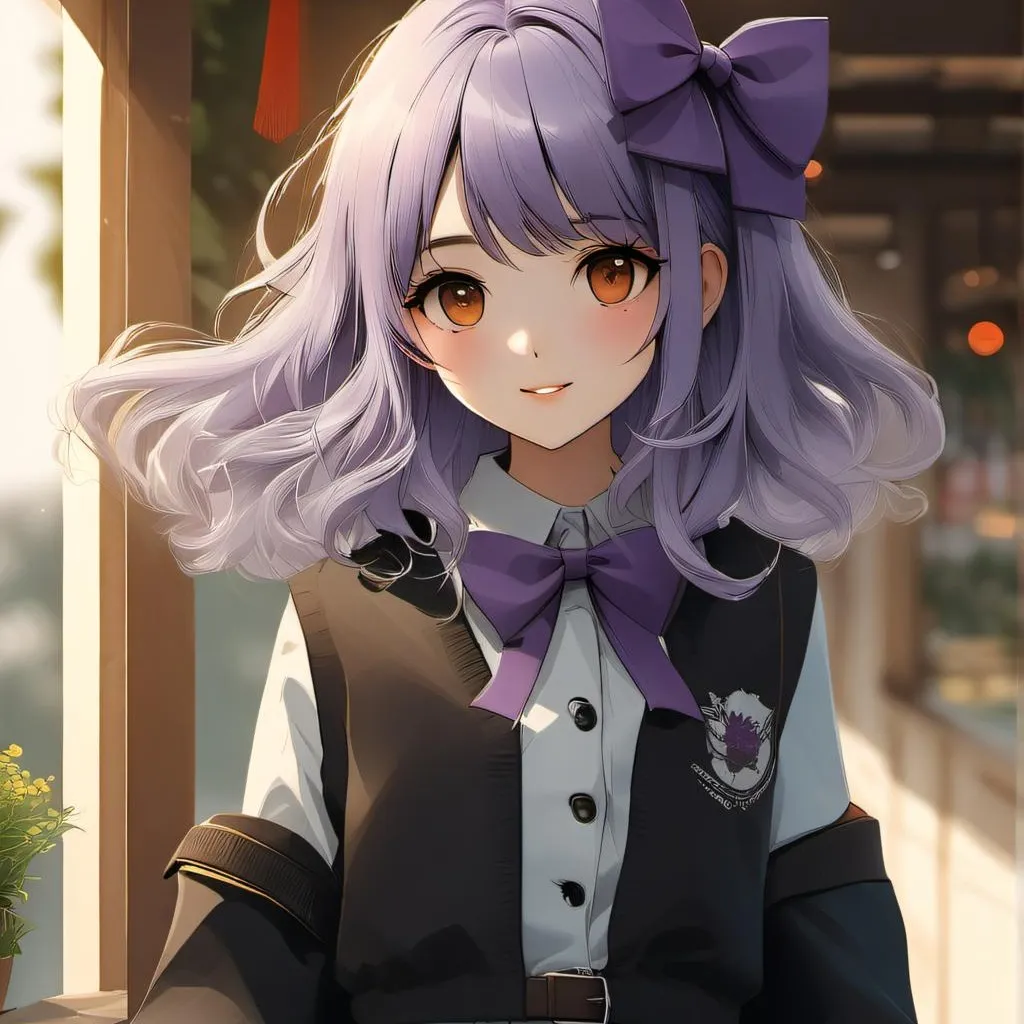 chat with ai character: light purple