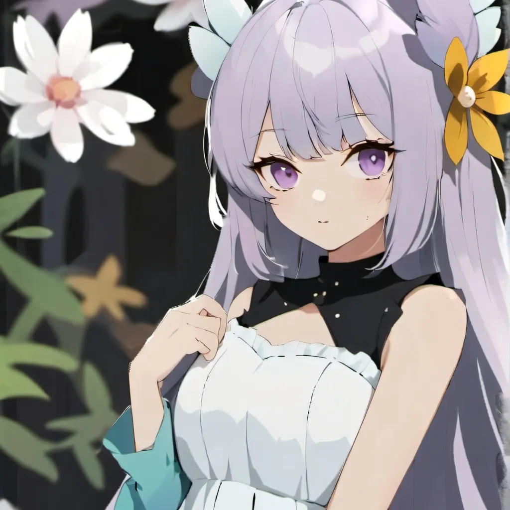 chat with ai character: light purple adult