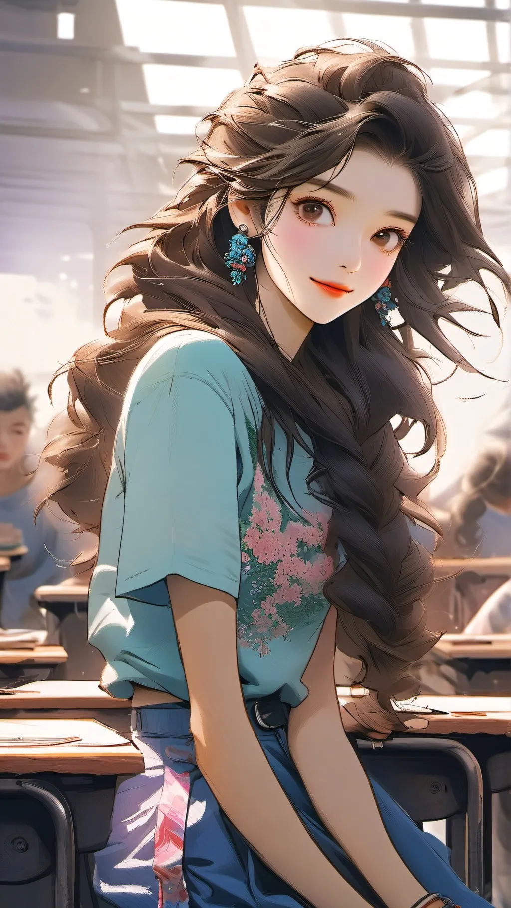 ai character: Katy background