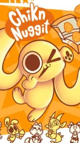 ai character: Chikn nugget background